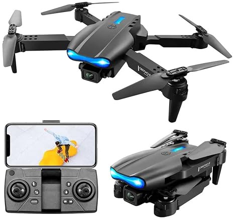 Nybörjare E99 drönare med dubbla kameror, en-knapps start/landning, 1800 mAh batteri, 99 cm