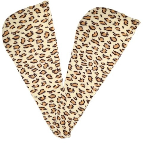 VICASKY 2 Stück-pack Haarturban Trockenhaube Aus Feiner Mikrofaser Schnelltrocknendes Haarhandtuch Für Langes Haar Verdickt Mit Leopardenmuster Für Damen Und Frauen