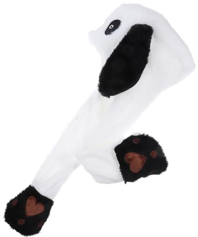 UKCOCO Movel Ohren Hut Mit Panda Design Plüsch Hut Mit Beweglichen Ohren Für Junge Mädchen Cartoon Partykostüm Für Halloween Und Weihnachten