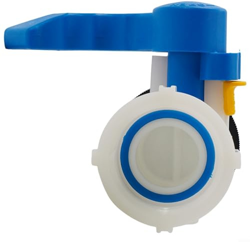 Honseadek Vanne fourre-tout IBC avec bec fileté S60x6, vanne de sortie de tambour en plastique pour réservoirs de stockage d'eau, adaptateur de filetage grossier DN40, collecte d'eau de pluie de