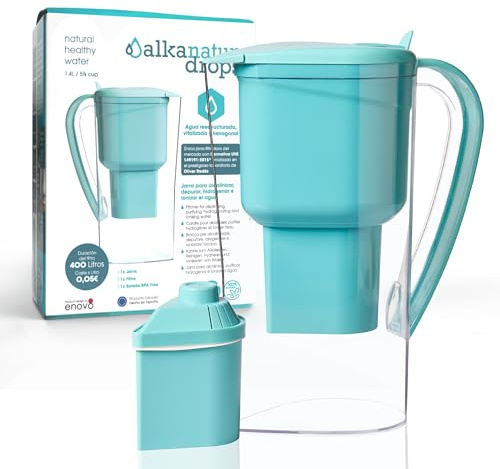 Jarra Filtradora Agua Grifo ALKANATUR 1,4 L Filtro Bajas Emisiones