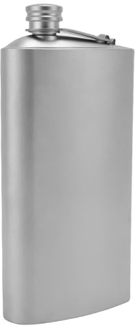 ERYUE Fiole à Whisky Ti étanche, 250ml, Portable, pour L'extérieur, pour Liqueur, Camping, Randonnée