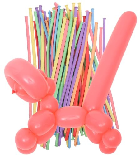 MOBUTOFU 100 Palloncini Modellabili in Lattice Colorati per Feste e Matrimoni, Resistenti e Non Facili da Rompere, per Decorazioni di Compleanni e Occasioni Speciali Colore Colore Casuale