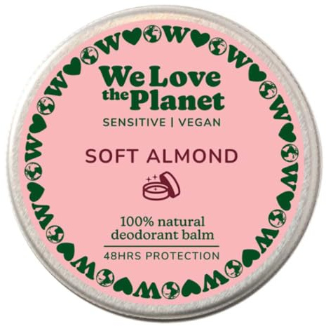 We Love the Planet Deo Creme, Soft Almond Sensitive, 35g