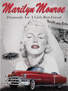Original Metal Sign Co The L10961 - Marylin Monroe - Metallschild