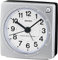 Seiko Réveil Radio-piloté en Plastique, argenté, S, Réveil Radio-piloté