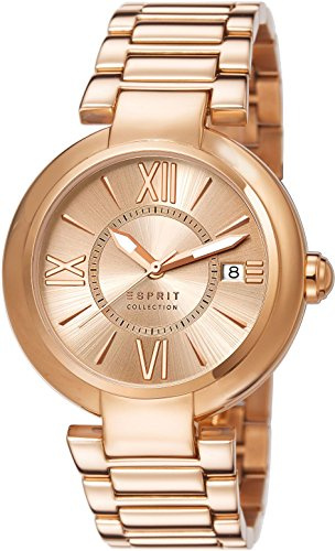 Esprit Damen-Armbanduhr Aletheia Analog Quarz Edelstahl EL102012F06