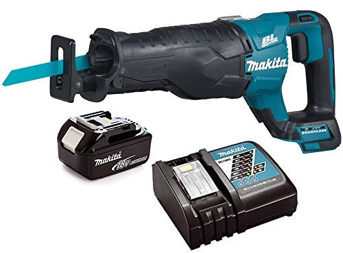 Makita DJR187Z 18V Brushless Reciprocating Saw with 1 x 5Ah Battery & Charger