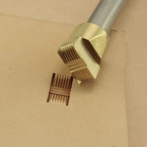 Leder-Stempelwerkzeug, Korbgeflecht, Stanzen, Arbeiten, Schnitzen, Werkzeug, Handwerks-Sattel, Messing #205
