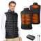 seenlast Heated Gilet for Man, Heated Body Warmer with 10000Mah Power Bank,3 Temperature Levels Electric Heated Vests Heating Jacket with 4 Heated Zones, Machine Washable
