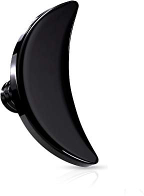 Paula & Fritz® Aufsatz-Dermal Anchor Mond schwarz 316L Chirurgenstahl Länge 4 mm Gewinde 1,6 mm Haut-Anker Skin Diver Implantat Bodypiercing