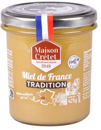 Maison Crétet | Miel de France Tradition | Fabrication artisanale | 425G