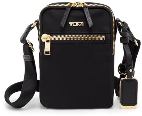 TUMI Voyageur Persia Crossbody, Black and Gold