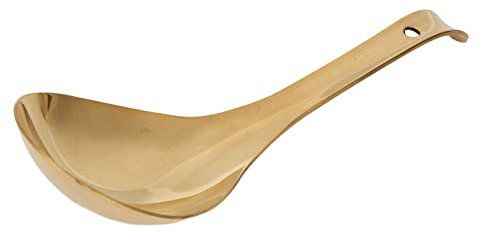 Cuillères à Soupe Dorées, Cuillères De Table, Cuillères à Soupe, Ustensiles De Service Dorés, Louche à Soupe Dorée à Long Manche Pour Cuisiner, Remuer, Passe Au Lave-vaisselle(L)