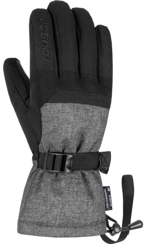 Reusch Winterhandschuhe Herren & Damen | warm, wasserdicht & atmungsaktiv | mit Softshell & Handgelenksschlaufe, Skihandschuhe für Alltag, Freizeit & Wintersport, Größe 6,5-11, Outset R-TEX XT