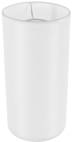 HEMOTON Pantallas Lamparas de Mesa de Lino Blanco Base E27 para Decoración del Hogar, Protección Ocular y Buena Estabilidad en Lámparas de Pie y Mesa