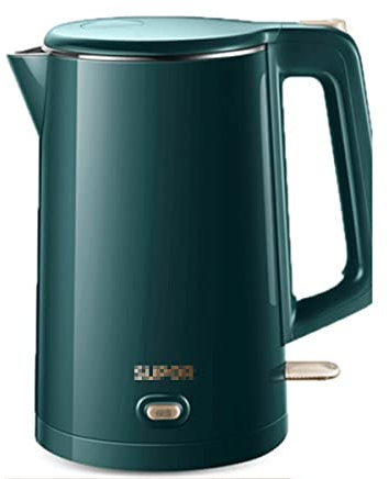 1.5L Electric Kettle, Quiet Boil and Cool Touch Tea Kettle, Cordless with Auto Shut-Off & Boil Dry Protection, 1500W Fast Boiling (Color : Green, Size : 23cmx22cmx30xcm) (Green 23cmx22cmx30 Full moon