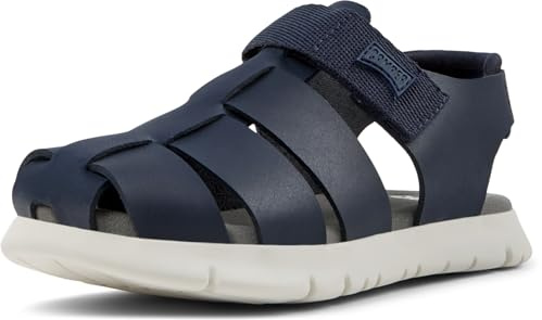 Camper Boys Oruga K800242 T-Strap Sandal, Navy 029, 4 UK