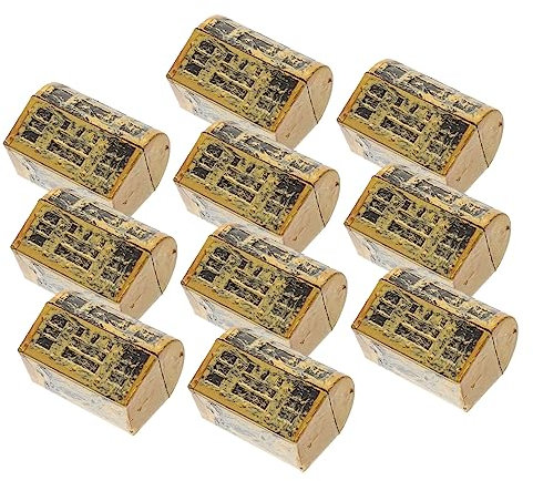 MUSISALY 10 Stück Kleiner Schatzkisten Kunststoff Kleine Schatztruhe Dekoration Partygeschenk Tischdeko Puppenhaus Zubehör