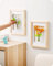 Baffect Jarrones Decorativos con Marco de Fotos, Jarron Cristal para Colgar en la Pared, Jarrones Decorativos Modernos Únicos, Jarrones de Tubo de Ensayo para Flores(Juego de 2)