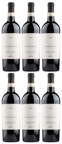 Poggio Civetta Chianti ClassicoTenute Rosseti Rotwein Rot trocken Italien inkl. FeinWert E-Book (6 x 0,75l)