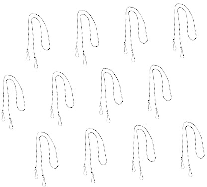 POPETPOP 12pcs Poster Hanging Chains Iron Flag Pole Chains for Metal Hanging for Home Practical Poster Pole