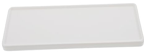 GALPADA Sushi Boat Desserts Boat Rectangular Cake Pan Elegant Ceramic Serving Plate for Occasion
