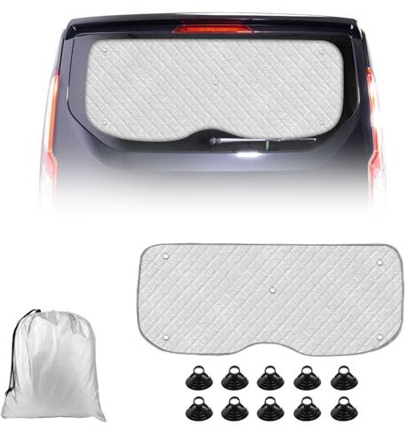 Thermomatte Passend für Ford Transit Custom 2012-2025 Eintürige Heckklappe, Sonnenschutz Auto Frontscheibe Innen Passend, Auto Sonnenblende Frontscheibenabdeckung