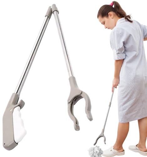 Lot de 2 Pinces de préhension Pliables de 84 cm - pour Personnes âgées - Pince de préhension Pliable - Pince à ordures - Pince de préhension pour Personnes âgées