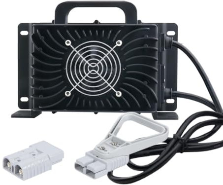 WLEJSL Caricabatterie per Carrelli Elevatori Elettrici Completamente Automatico 12V 35A, Caricabatteria Rapido da 1200W con Presa Anderson 50A/120A/175A/350A per Piattaforme Elevatrici,A1,50A