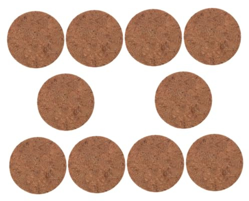 NUOBESTY 10 Pièces Tapis de Nidification pour Poulailler Fibre Naturelle Coussins pour Nichoirs Tapis pour Ponte Revêtements pour Nichoirs Matériaux pour Nids Oiseaux