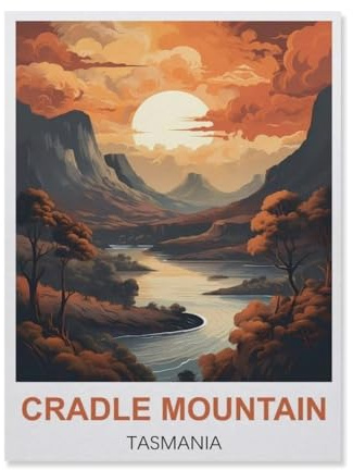 Erwachsene Kinder Puzzles 1000 Teile Puzzle，Cradle Mountain Tasmanien，einfaches Puzzle Spiel Rolle Puzzle Bildung Spielzeug Spiel Familie Dekoration（38x26cm）-IB28