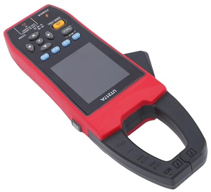 ERYUE Multímetro Digital de Pinza Amperimétrica con Detector de Voltaje sin Contacto, Osciloscopio 3 en 1 Probador Voltaje CA/CC 600 A 1000 V para Uso Doméstico y Profesional (UT217A)