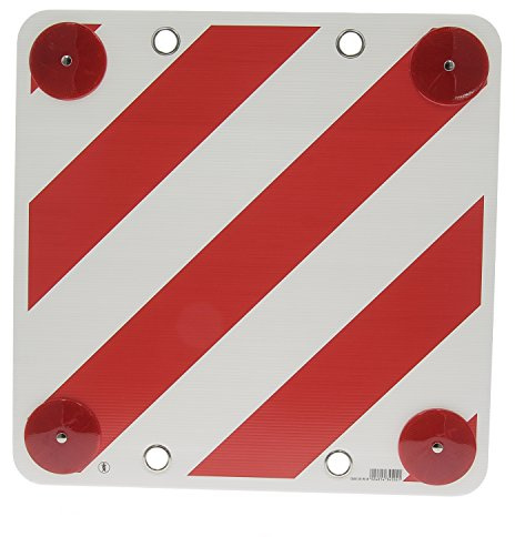 Warntafel für Caravan rot/weiß mit Reflektor