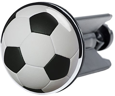 Sanilo Waschbeckenstöpsel Fußball, schöner Stöpsel für das Waschbecken, universal mit Motiv