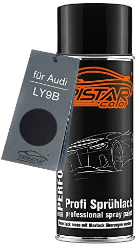 TRISTARcolor Autolack Spraydose für Audi LY9B Brillantschwarz | Negro Brillante, Basislack, Sprühdose 400ml