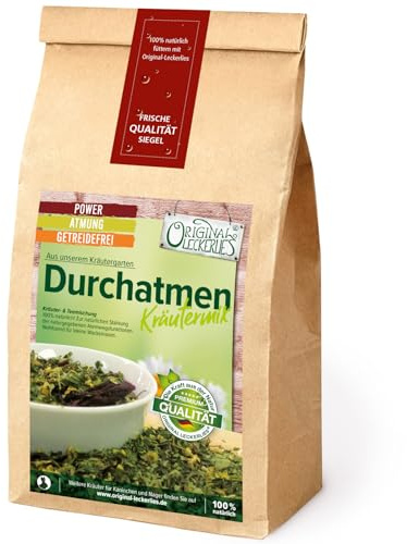 Original-Leckerlies: Miscela di erbe aromatiche 250 g, senza cereali, per conigli e roditori, prodotto naturale al 100%, cibo per conigli, cibo per roditori, cibo per porcellini d'India