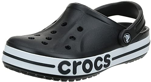 Crocs Unisex Adult Bayaband Clog, Black/White, 37/38 EU