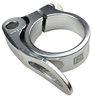 PLATT Bike Seat Post Clamp Aluminium Alloy Bicycle Quick Release Seatpost Collar 28.6mm / 31.8mm /34.9mm Silver
