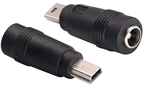 AAOTOKK DC 5,5 x 2,1mm Männer bis Micro USB Mutter Konverter(2Pack) | Micro DC Netzteil,Die Spannung ist 5V,Lade Adapter,für Mobiltelefon,Tablet,MP3 und Micro USB Gerät.