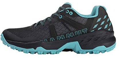 Mammut Sertig II Low GTX Women | Wanderschuhe für Damen, Outdoor Schuhe, wasserdichte Trekkingschuhe, Gore-Tex Sportschuhe, Leichte Bergschuhe | Black-Dark Frosty, 8.5