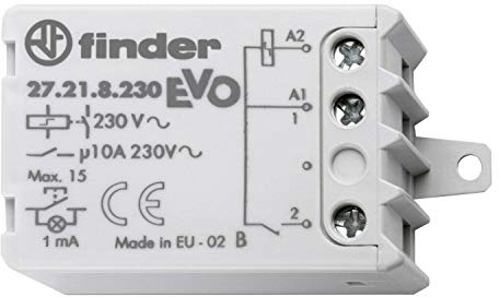 RELE' 230V AD IMPULSI INTERRUTTORE FINDER EVO TYPE 27.21.8.230 CON CONDENSATORE