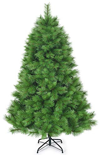 COSTWAY 180/210cm Künstlicher Weihnachtsbaum, Tannenbaum mit Metallständer, Kunstbaum Weihnachten Klappsystem, Christbaum PVC Nadeln, ideal für Zuhause, Büro, Geschäfte und Hotels, Grün (180cm)