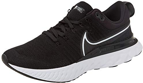 Nike Men's React Infinity Run FK 2 Shoe, Black White Iron Grey, 12 UK