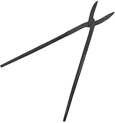Tenaza de forja Pinzas de herrero de mandíbula plana para Blacksmith Forge 480mm de longitud Tenaza de forja se puede calentar Ingeniero herrero