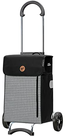 ANDERSEN Einkaufstrolley - Scala Shopper Hente grau 36 L Einkaufswagen,nachhaltig,Thermo, klappbar, leichtgängig, leise Räder