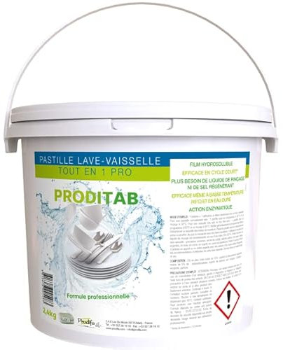 PRODIFA Seau 150 Pastilles Lave-Vaisselle Tout En 1 Pro