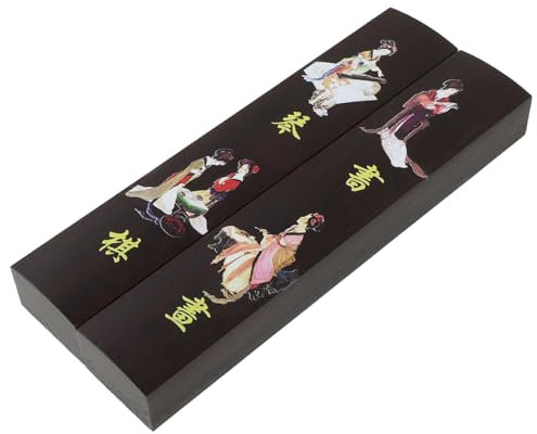 SEWACC Briefbeschwerer Aus Massivem Holz Kalligraphie-briefbeschwerer Chinesische Kunst Briefbeschwerer Handschrift-Werkzeug