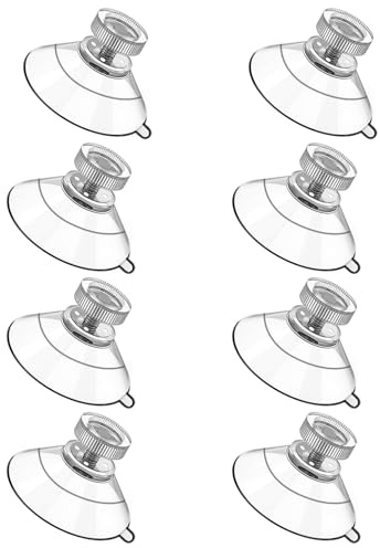 SYGGDERS 8-pcs Windshields EZpass Bracket Suction Cups,with Screw and Nut Adhesive Suction Cups.