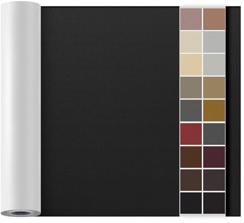 Leder Reparatur Set Glatt Schwarz,OAZ Kunstleder Selbstklebend 90 x 200 cm,Kunstleder Reparaturset Leder Reparatur Patch Selbstklebende Lederflicken für Autositze Möbel Sofa Taschen